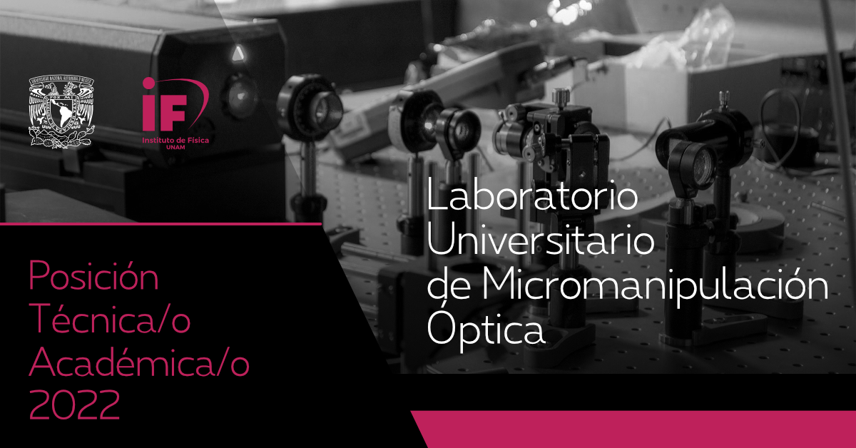 Plaza_tecnico_academico_micromanipulacion_optica_banner
